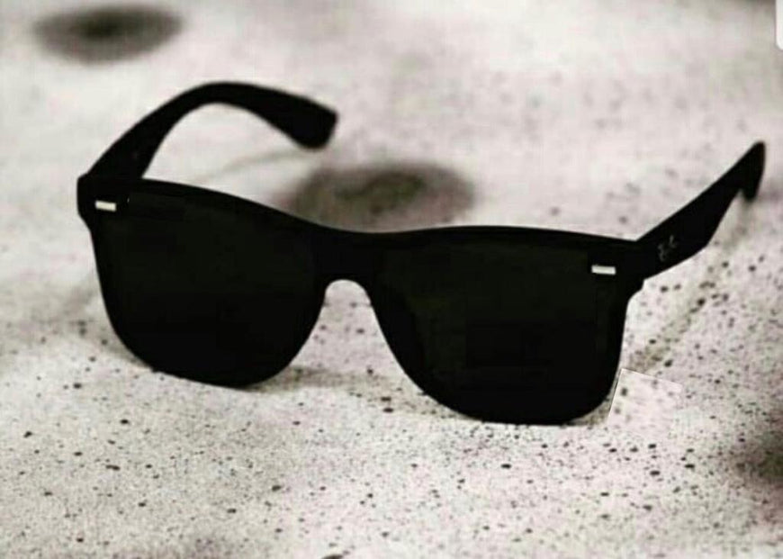 Unisex Black Square Wayfarer Sunglasses For Men And Women-SunglassesCarts