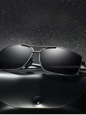 Classic Retro Polarized Rectangle Sports Sunglasses For Men And Women-SunglassesCarts