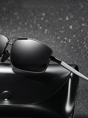 Classic Retro Polarized Rectangle Sports Sunglasses For Men And Women-SunglassesCarts