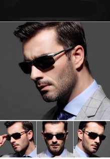 Polarized Sports Mirror Rectangle Sunglasses For Men And Women-SunglassesCarts