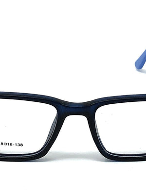 Funky Stylish Blue Rectangle Spectacle Eye Frames-SunglassesCarts