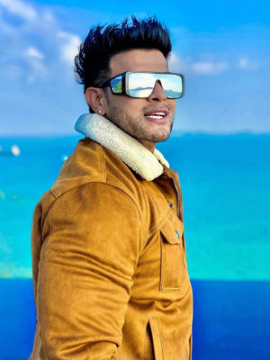 Sahil khan Silver Oversized Sunglasses For Men And Women-SunglassesCarts