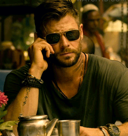 Chris Hemsworth Extraction Movie Square Sunglasses For Men-SunglassesCarts