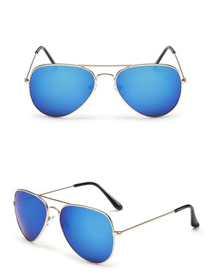 Classic Mirrored Lens Aviator Sunglasses For Men And Women-SunglassesCarts